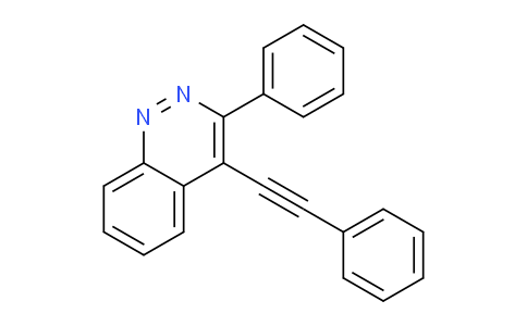 CAS No. 212778-67-1, 3-Phenyl-4-(phenylethynyl)cinnoline