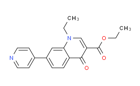 CAS No. 40034-46-6, Ethyl 1-Ethyl-4-oxo-7-(4-pyridyl)-1,4-dihydroquinoline-3-carboxylate