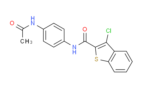 CAS No. 162090-86-0, N-(4-Acetamidophenyl)-3-chlorobenzo[b]thiophene-2-carboxamide