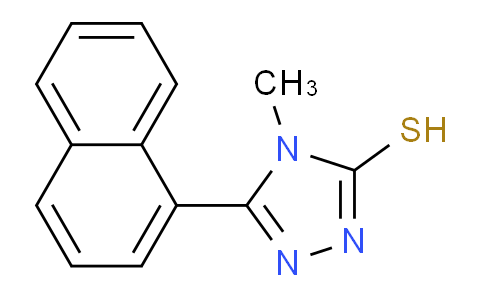 CAS No. 345990-75-2, 4-Methyl-5-(naphthalen-1-yl)-4H-1,2,4-triazole-3-thiol