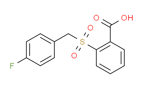 CAS No. 341933-13-9, 2-((4-Fluorobenzyl)sulfonyl)benzoic acid