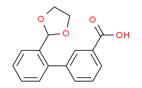 CAS No. 400750-15-4, 2'-(1,3-Dioxolan-2-yl)biphenyl-3-carboxylic acid