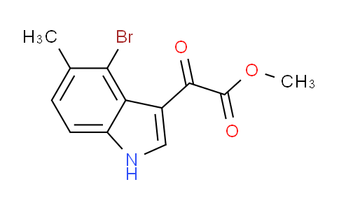 CAS No. 2097800-28-5, Methyl 2-(4-Bromo-5-methyl-3-indolyl)-2-oxoacetate