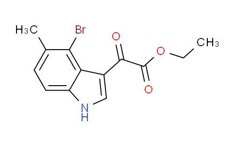 CAS No. 2097800-31-0, Ethyl 2-(4-Bromo-5-methyl-3-indolyl)-2-oxoacetate