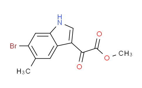 CAS No. 2097800-37-6, Methyl 2-(6-Bromo-5-methyl-3-indolyl)-2-oxoacetate