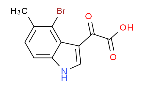 CAS No. 2097800-40-1, 2-(4-Bromo-5-methyl-3-indolyl)-2-oxoacetic Acid