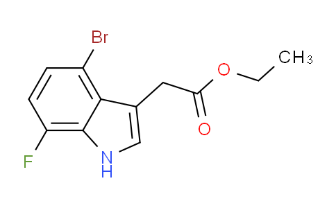 CAS No. 2097800-59-2, Ethyl 4-Bromo-7-fluoroindole-3-acetate