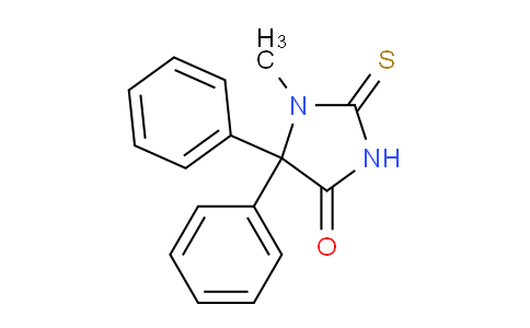 CAS No. 21083-49-8, 1-Methyl-5,5-diphenyl-2-thioxoimidazolidin-4-one