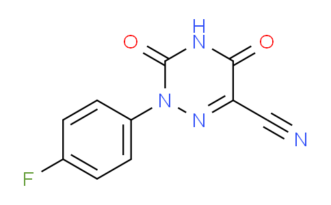 CAS No. 338982-40-4, 2-(4-Fluorophenyl)-3,5-dioxo-2,3,4,5-tetrahydro-1,2,4-triazine-6-carbonitrile