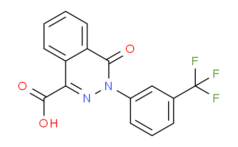 CAS No. 339021-26-0, 4-Oxo-3-(3-(trifluoromethyl)phenyl)-3,4-dihydrophthalazine-1-carboxylic acid