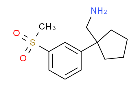 CAS No. 1891772-44-3, 1-[3-(Methylsulfonyl)phenyl]cyclopentanemethanamine