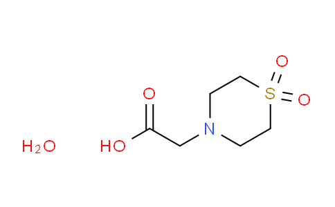 CAS No. 1894677-16-7, 2-(1,1-Dioxidothiomorpholino)acetic acid hydrate