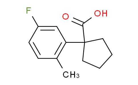 CAS No. 1895636-32-4, 1-(5-Fluoro-2-methylphenyl)cyclopentanecarboxylic Acid