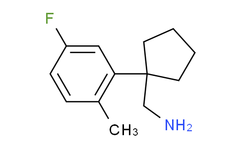 CAS No. 1896739-11-9, 1-(5-Fluoro-2-methylphenyl)cyclopentanemethanamine