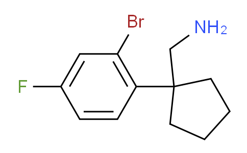 CAS No. 1897035-52-7, 1-(2-Bromo-4-fluorophenyl)cyclopentanemethanamine