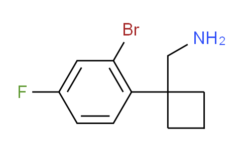 CAS No. 1897326-39-4, 1-(2-Bromo-4-fluorophenyl)cyclobutanemethanamine