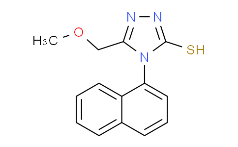 CAS No. 337498-86-9, 5-(Methoxymethyl)-4-(naphthalen-1-yl)-4H-1,2,4-triazole-3-thiol