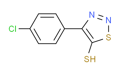CAS No. 338408-98-3, 4-(4-Chlorophenyl)-1,2,3-thiadiazole-5-thiol