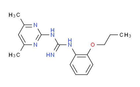 CAS No. 352659-63-3, 1-(4,6-Dimethylpyrimidin-2-yl)-3-(2-propoxyphenyl)guanidine