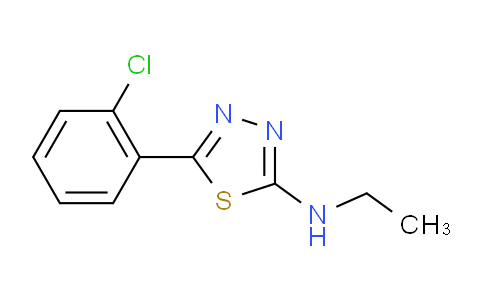 CAS No. 35313-93-0, 5-(2-Chlorophenyl)-N-ethyl-1,3,4-thiadiazol-2-amine