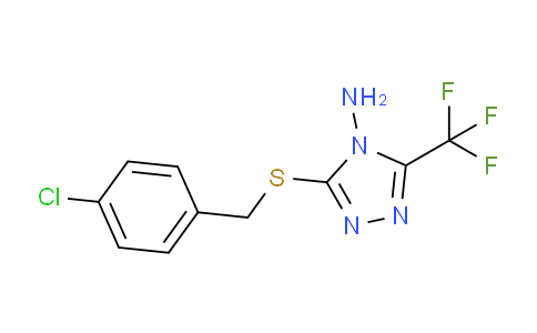 CAS No. 449746-29-6, 3-((4-Chlorobenzyl)thio)-5-(trifluoromethyl)-4H-1,2,4-triazol-4-amine