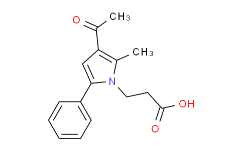 CAS No. 396123-28-7, 3-(3-Acetyl-2-methyl-5-phenyl-1H-pyrrol-1-yl)propanoic acid