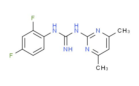 CAS No. 332938-04-2, 1-(2,4-Difluorophenyl)-3-(4,6-dimethylpyrimidin-2-yl)guanidine