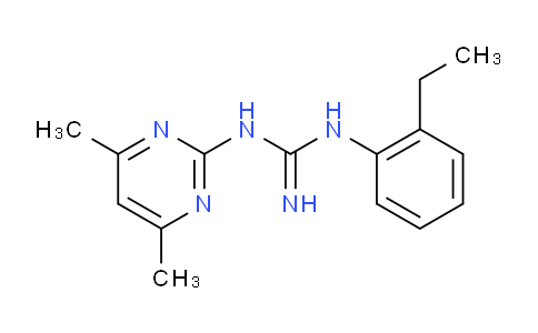 CAS No. 332938-09-7, 1-(4,6-Dimethylpyrimidin-2-yl)-3-(2-ethylphenyl)guanidine