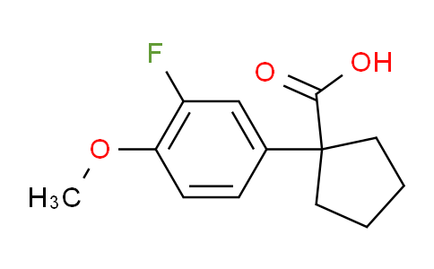 1917295-33-0 | 1-(3-Fluoro-4-methoxyphenyl)cyclopentanecarboxylic Acid