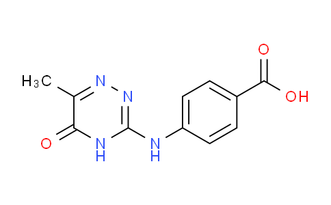 CAS No. 459180-96-2, 4-((6-Methyl-5-oxo-4,5-dihydro-1,2,4-triazin-3-yl)amino)benzoic acid