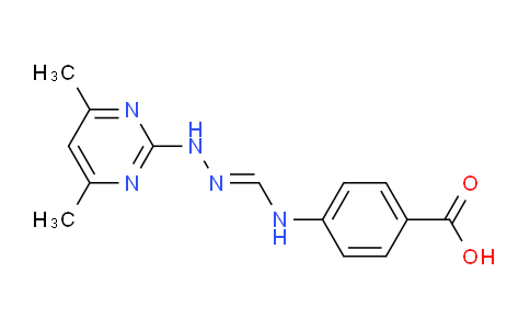 CAS No. 354994-01-7, 4-(N'-(4,6-Dimethylpyrimidin-2-yl)formohydrazonamido)benzoic acid