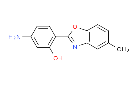 CAS No. 293737-91-4, 5-Amino-2-(5-methylbenzo[d]oxazol-2-yl)phenol