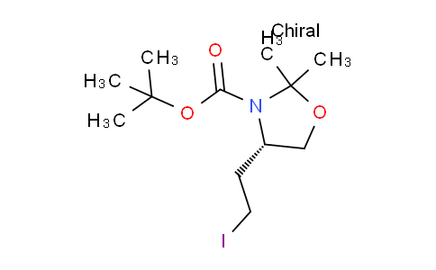 CAS No. 443123-89-5, (S)-N-Boc-4-(2-iodoethyl)-2,2-dimethyloxazolidine