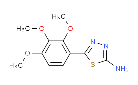 CAS No. 299932-72-2, 5-(2,3,4-Trimethoxyphenyl)-1,3,4-thiadiazol-2-amine