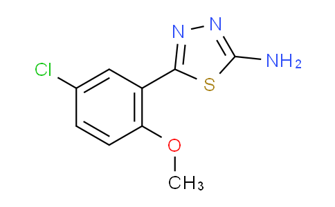 CAS No. 299937-28-3, 5-(5-Chloro-2-methoxyphenyl)-1,3,4-thiadiazol-2-ylamine