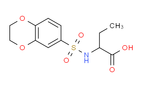 CAS No. 301301-44-0, 2-(2,3-Dihydrobenzo[b][1,4]dioxine-6-sulfonamido)butanoic acid