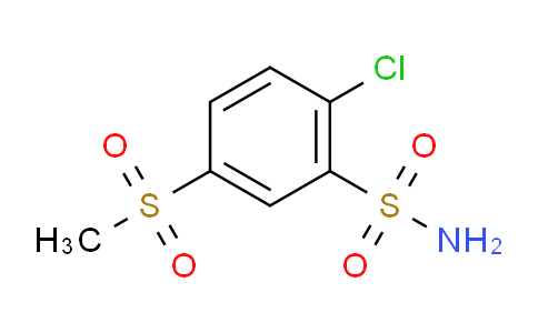 CAS No. 3544-47-6, 2-Chloro-5-(methylsulfonyl)benzenesulfonamide