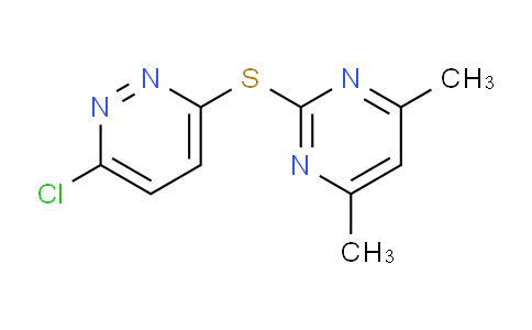 CAS No. 393183-65-8, 3-Chloro-6-((4,6-dimethylpyrimidin-2-yl)thio)pyridazine