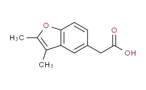 CAS No. 3782-08-9, 2-(2,3-Dimethylbenzofuran-5-yl)acetic acid