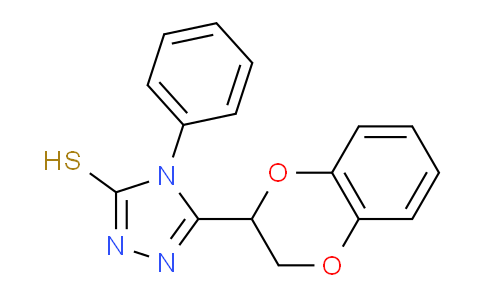 CAS No. 379725-33-4, 5-(2,3-Dihydrobenzo[b][1,4]dioxin-2-yl)-4-phenyl-4H-1,2,4-triazole-3-thiol