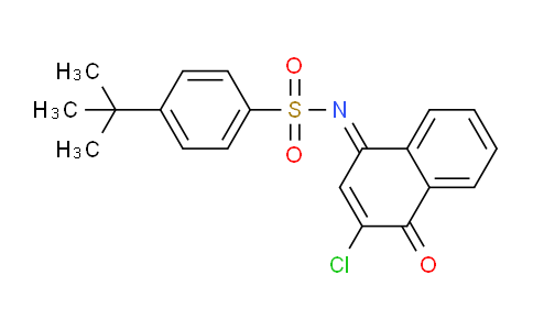 CAS No. 518332-79-1, 4-(tert-Butyl)-N-[3-chloro-4-oxonaphthalen-1(4H)-ylidene]benzenesulfonamide