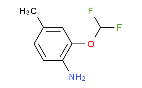 CAS No. 39211-56-8, 2-(Difluoromethoxy)-4-methylaniline
