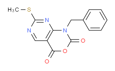 CAS No. 686267-35-6, 1-Benzyl-7-(methylthio)-1H-pyrimido[4,5-d][1,3]oxazine-2,4-dione