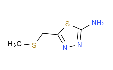 CAS No. 383130-36-7, 5-[(Methylsulfanyl)methyl]-1,3,4-thiadiazol-2-ylamine