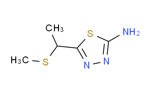 CAS No. 383130-64-1, 5-[1-(Methylthio)ethyl]-1,3,4-thiadiazol-2-amine