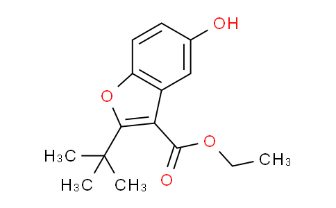 CAS No. 384359-45-9, Ethyl 2-(tert-butyl)-5-hydroxybenzofuran-3-carboxylate