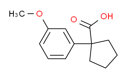 CAS No. 43050-39-1, 1-(3-Methoxyphenyl)cyclopentanecarboxylic Acid
