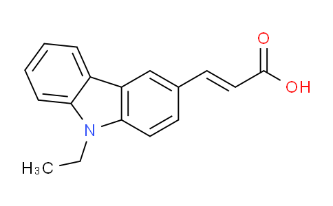 CAS No. 24122-82-5, 3-(9-Ethyl-9H-carbazol-3-yl)acrylic acid