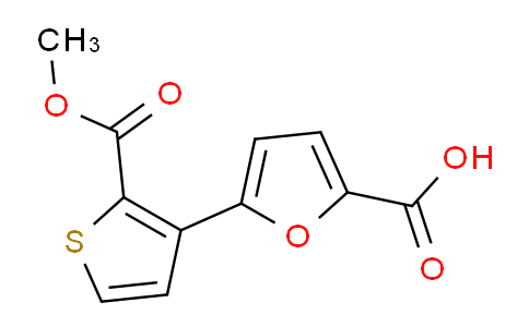 CAS No. 241488-17-5, 5-(2-(Methoxycarbonyl)thiophen-3-yl)furan-2-carboxylic acid