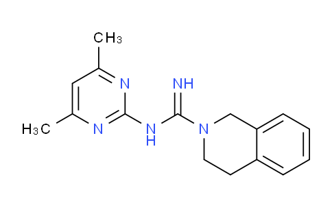 CAS No. 332382-72-6, N-(4,6-Dimethylpyrimidin-2-yl)-3,4-dihydroisoquinoline-2(1H)-carboximidamide